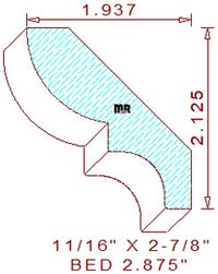 Bed Mould 2-7/8"