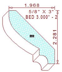 Bed Mould 3" - 2 Bed Mould 3" - 2