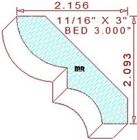 Bed Mould 3" Bed Mould 3"