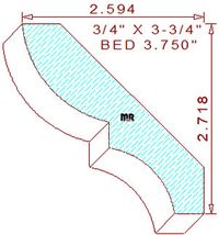 Bed Mould 3-3/4" Bed Mould 3-3/4"