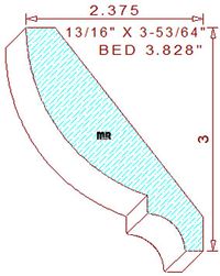 Bed Mould 3-53/64"