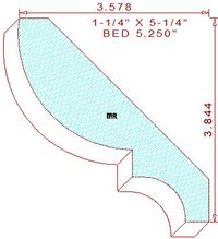 Bed Mould 5-1/4" Bed Mould 5-1/4"