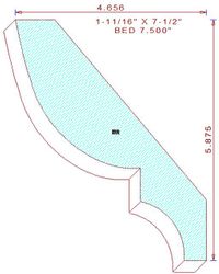 Bed Mould 7-1/2" Bed Mould 7-1/2"