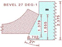 27 Degree Back Bevel Cutter - 1