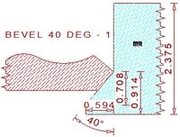 40 Degree Back Angle Cutter - 1 40 Degree Back Angle Cutter - 1