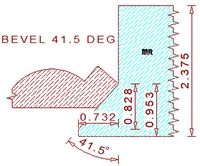 41.5 Degree Back Bevel Cutter 41.5 Degree Back Bevel Cutter