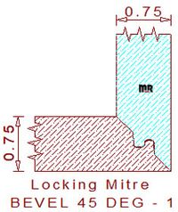 45-degree Lock Miter Joint - 1