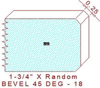 45 Degree Double Chamfer - 18 45 Degree Double Chamfer - 18