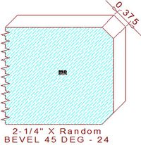 45 Degree Double Chamfer - 24 45 Degree Double Chamfer - 24