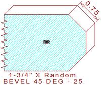 45 Degree Double Chamfer - 25 45 Degree Double Chamfer - 25