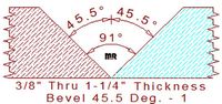 45.5 Degree V-Joint - 1 45.5 Degree V-Joint - 1
