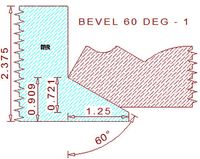 60 Degree Back Bevel Cutter - 1