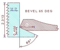 65 Degree Back Bevel Cutter