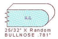 Bullnose 25/32" Bullnose 25/32"