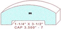 Rail Cap 3-1/2" - 7