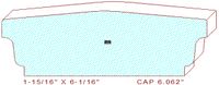 Wall/Partition Cap 6-1/16"
