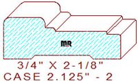 Door/Window Casing 2-1/8" - 2 Door/Window Casing 2-1/8" - 2