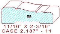Door/Window Casing 2-3/16" - 11 Door/Window Casing 2-3/16" - 11