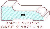 Door/Window Casing 2-3/16" - 13 Door/Window Casing 2-3/16" - 13