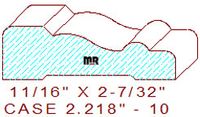 Door/Window Casing 2-7/32" - 10 Door/Window Casing 2-7/32" - 10