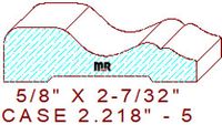 Door/Window Casing 2-7/32" - 5 Door/Window Casing 2-7/32" - 5