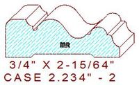 Door/Window Casing 2-15/64" - 2 Door/Window Casing 2-15/64" - 2