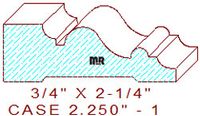 Door/Window Casing 2-1/4" - 1 Door/Window Casing 2-1/4" - 1