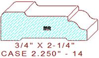 Door/Window Casing 2-1/4" - 14 Door/Window Casing 2-1/4" - 14