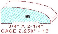 Door/Window Casing 2-1/4" - 16 Door/Window Casing 2-1/4" - 16