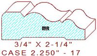 Door/Window Casing 2-1/4" - 17 Door/Window Casing 2-1/4" - 17