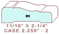 Door/Window Casing 2-1/4" - 2 Door/Window Casing 2-1/4" - 2
