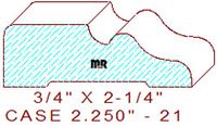 Door/Window Casing 2-1/4" - 21 Door/Window Casing 2-1/4" - 21