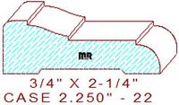 Door/Window Casing 2-1/4" - 22 Door/Window Casing 2-1/4" - 22