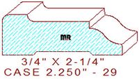 Door/Window Casing 2-1/4" - 29 Door/Window Casing 2-1/4" - 29