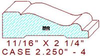 Door/Window Casing 2-1/4" - 4 Door/Window Casing 2-1/4" - 4