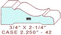 Door/Window Casing 2-1/4" - 42 Door/Window Casing 2-1/4" - 42