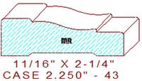 Door/Window Casing 2-1/4" - 43 Door/Window Casing 2-1/4" - 43