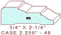 Door/Window Casing 2-1/4" - 48 Door/Window Casing 2-1/4" - 48