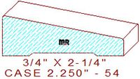 Door/Window Casing 2-1/4" - 54 Door/Window Casing 2-1/4" - 54