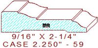 Door/Window Casing 2-1/4" - 59 Door/Window Casing 2-1/4" - 59