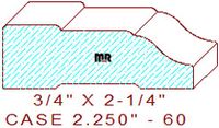 Door/Window Casing 2-1/4" - 60 Door/Window Casing 2-1/4" - 60