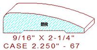Door/Window Casing 2-1/4" - 67 Door/Window Casing 2-1/4" - 67