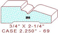 Door/Window Casing 2-1/4" - 69 Door/Window Casing 2-1/4" - 69