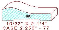 Door/Window Casing 2-1/4" - 77 Door/Window Casing 2-1/4" - 77