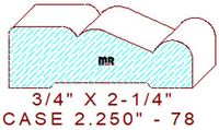 Door/Window Casing 2-1/4" - 78 Door/Window Casing 2-1/4" - 78