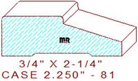 Door/Window Casing 2-1/4" - 81 Door/Window Casing 2-1/4" - 81
