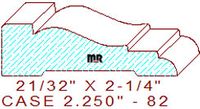 Door/Window Casing 2-1/4" - 82 Door/Window Casing 2-1/4" - 82
