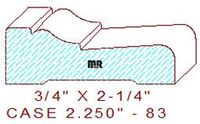 Door/Window Casing 2-1/4" - 83 Door/Window Casing 2-1/4" - 83
