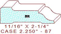 Door/Window Casing 2-1/4" - 87 Door/Window Casing 2-1/4" - 87