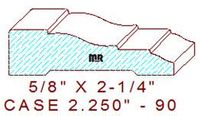 Door/Window Casing 2-1/4" - 90 Door/Window Casing 2-1/4" - 90